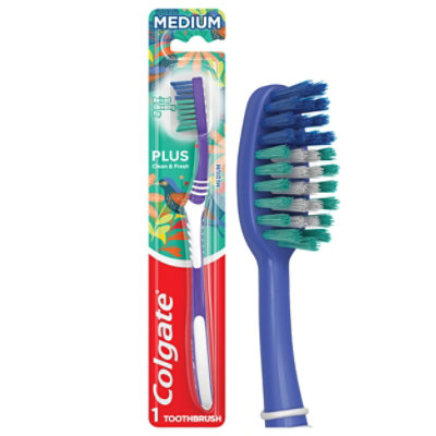 Colgate Plus Manual Toothbrush Medium - Each - Image 1