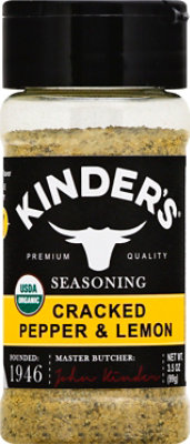 Kinders Organic Cracked Pepper And Lemon Seasoning - Each - Image 2