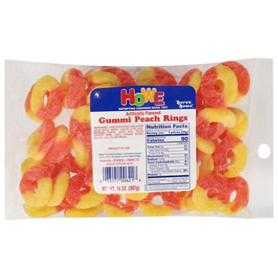 Howe Peach Rings - 14 Oz - Image 3