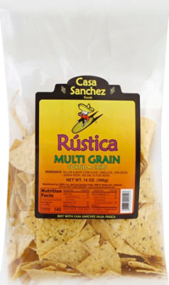 Casa Sanchez Rustica Multi Grain Tortilla Chips - 14 Oz - Image 2