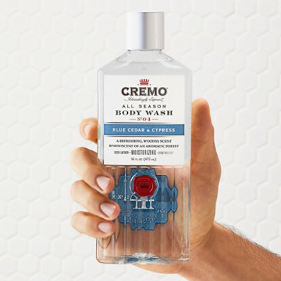 Cremo Blue Cedar & Cypress Body Wash - 16 oz - Image 2