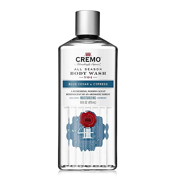 Cremo Blue Cedar & Cypress Body Wash - 16 oz