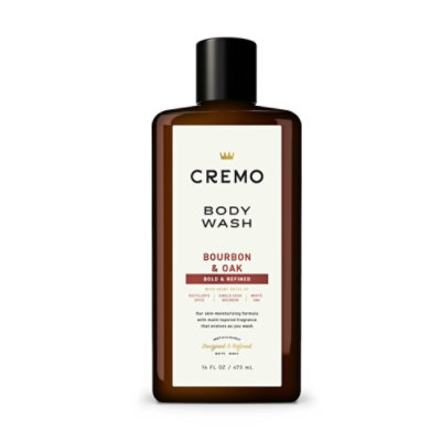 Cremo Bourbon & Oak Body Wash - 16 Oz