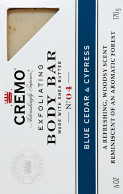 Cremo Blue Cedar & Cypress Body Bar - 6 Oz - Image 5