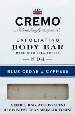 Cremo Blue Cedar & Cypress Body Bar - 6 Oz - Image 2
