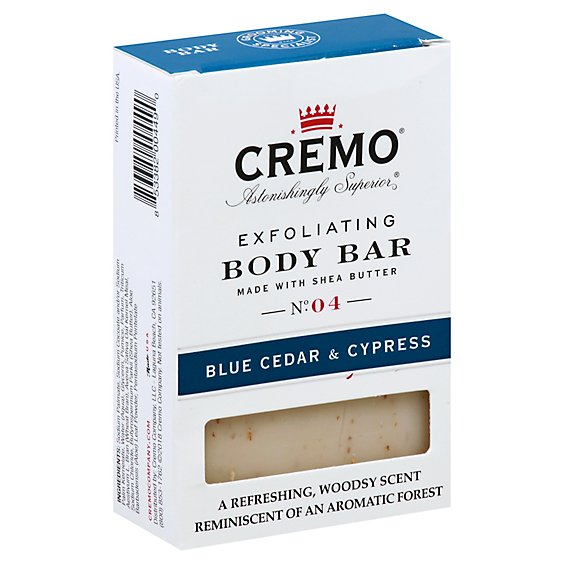 Cremo Blue Cedar & Cypress Body Bar - 6 Oz