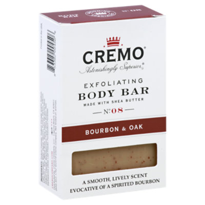 Cremo Bourbon & Oak Body Bar - 6 Oz
