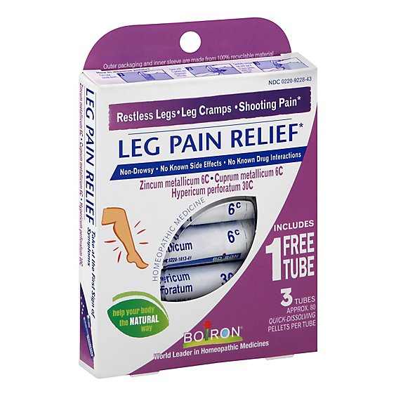 Boiron Leg Pain Relief Bonus Care Pack - 3 Count