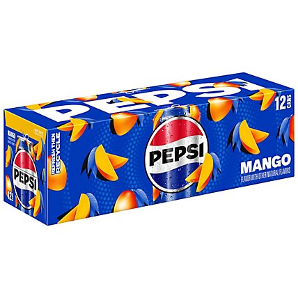 Pepsi Cola Soda Splash Of Mango - 12-12 Fl. Oz. - Image 2