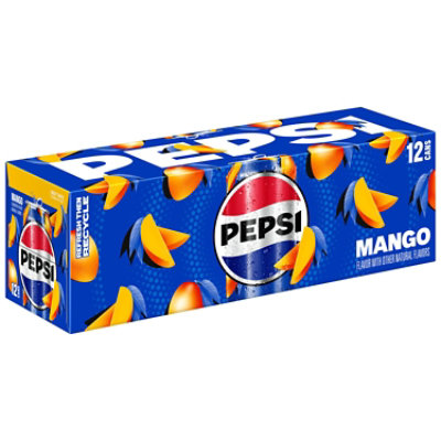 Pepsi Cola Soda Splash Of Mango - 12-12 Fl. Oz. - Image 2