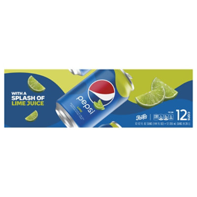 Pepsi Cola Soda Splash Of Lime - 12-12 Fl. Oz. - Image 3