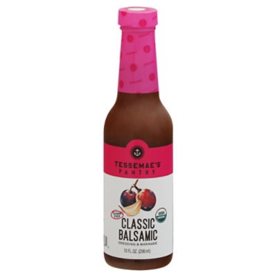 Tessemaes Organic Dressing & Marinade Classic Balsamic - 10 Fl. Oz. - Image 3