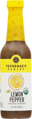 Tessemaes Organic Dressing & Marinade Sugar Free Lemon Pepper - 10 Fl. Oz. - Image 2