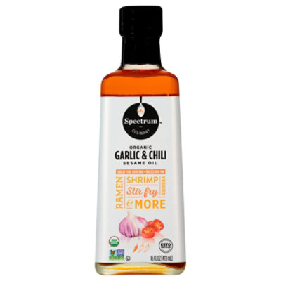 Spectrum  Oil Sesame Grlc Chili - 16 Oz