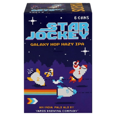 Yards Brewing Company Star Jockey Galaxy Hop Hazy IPA - 6-12 Fl. Oz. - Image 3