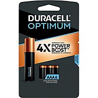 Duracell Optimum AAA Alkaline Batteries -  6 Count - Image 1
