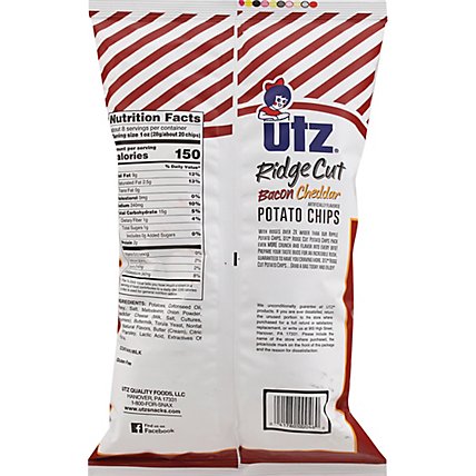 Utz 7.5 Ounce Ridge Cut Bacon Cheddar - 7.5 Oz - Image 6