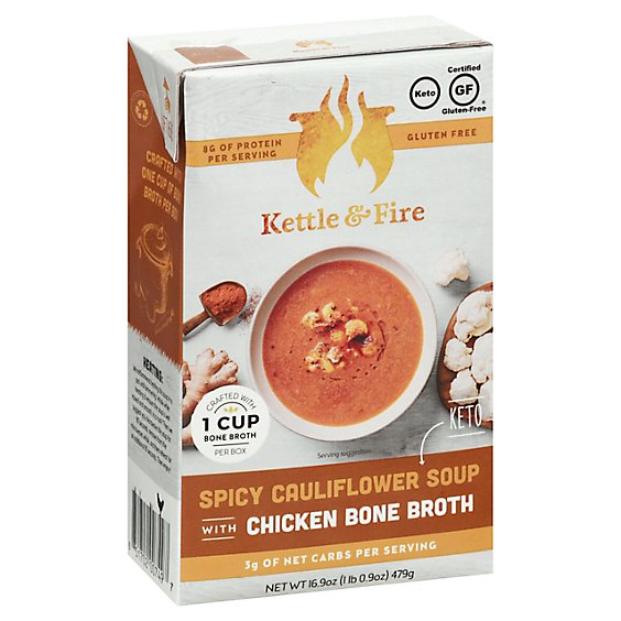 Kettle An Soup Cauliflower Spicy - 16.9 Oz