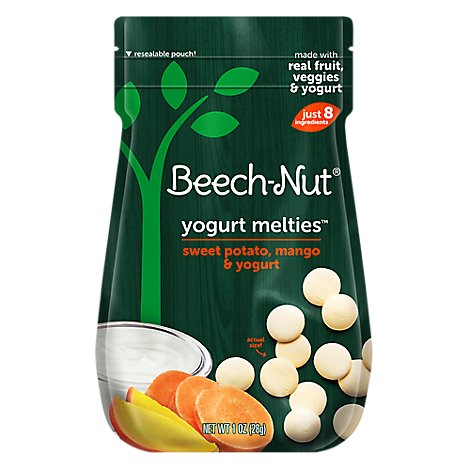 Beech-Nut Toddler Snack Yogurt Melties Stage 3 Sweet Potato Mango & Yogurt - 1 Oz
