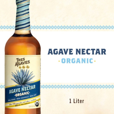 Tres Agaves Organic Agave Nectar Wine Bottle - 1 Liter - Image 2