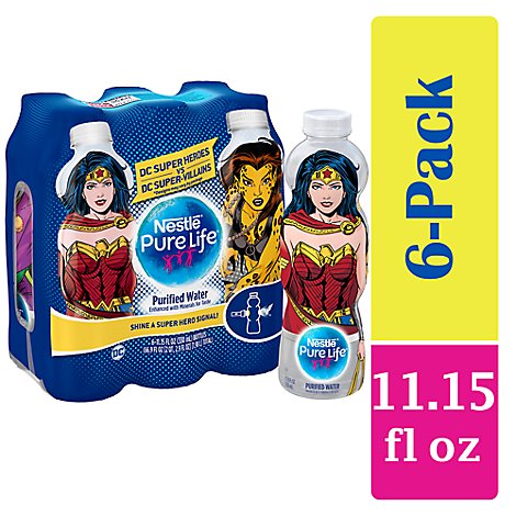 Nestle Pure Life Purified Water Justice League Collection - 6-11.15 Fl. Oz
