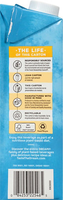 Dream Milk Oat Unsweetened - 32 Fl. Oz. - Image 7