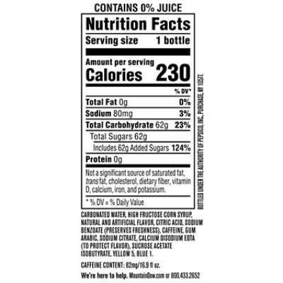 Mtn Dew Soda Baja Blast - 6-16.9 Fl. Oz. - Image 3