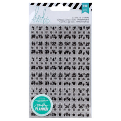 Heidi Swapp Memory Planner Clear Date Stickers - Each - Image 1