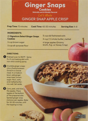 Signature SELECT Cookies Ginger Snaps - 12 Oz - Image 5
