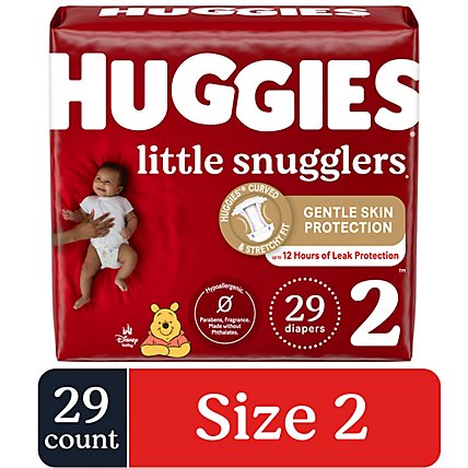 Huggies Little Snugglers Size 2 Baby Diapers - 29 Count - Image 2