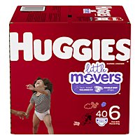 Huggies Little Movers Diapers Size 6 - 40 Count - Image 3