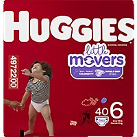 Huggies Little Movers Diapers Size 6 - 40 Count - Image 4