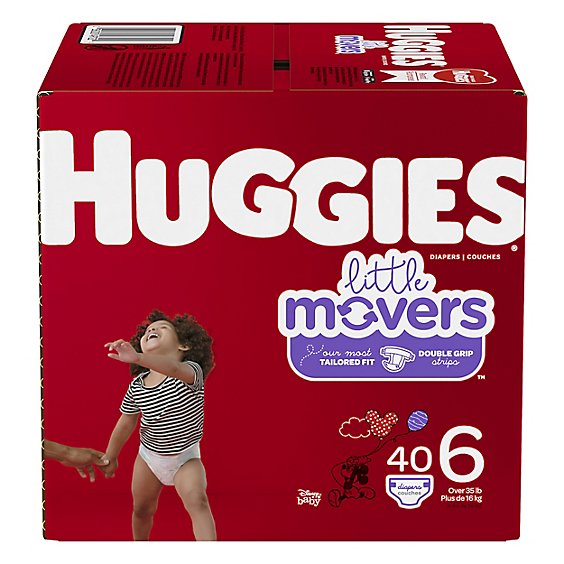 Huggies Little Movers Diapers Size 6 - 40 Count