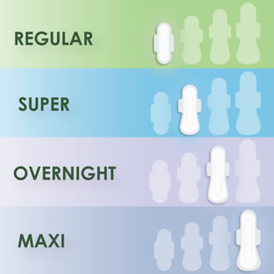 L. Chlorine Free Ultra Thin Pads Super Absorbency Organic Cotton - 42 Count - Image 6