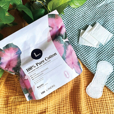 L. Chlorine Free Ultra Thin Liners Regular Absorbency - 100 count - Image 2