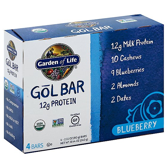 Gol Bar - Blueberry - 4 Count