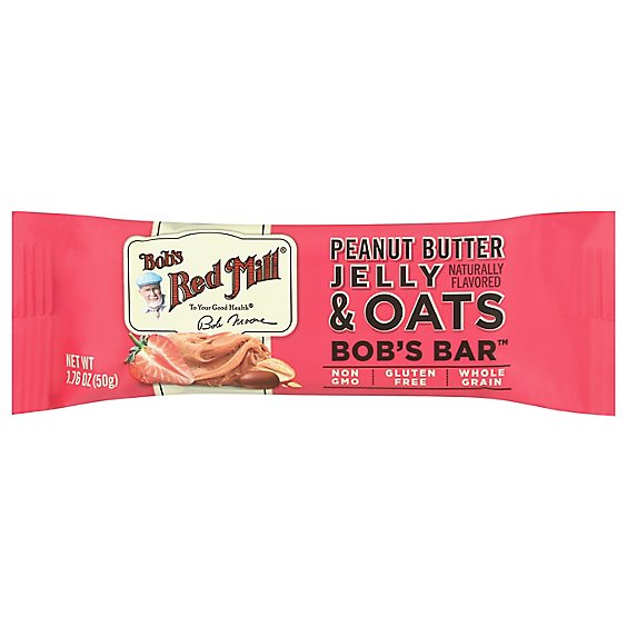 Bobs Red Mill Bobs Bar Peanut Butter Jelly & Oats - Each