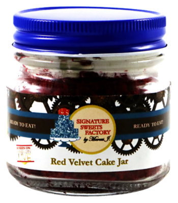 Red Velvet Cupcake Jars - 8 Oz - Image 1