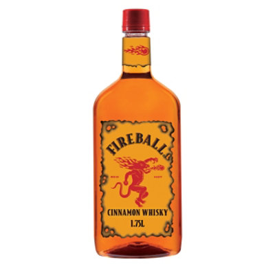 Fireball Hot Cinnamon Blended Whisky 66 Proof In Plastic Bottle - 1.75 Liters - Image 1