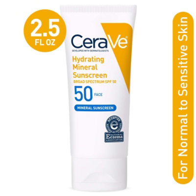 CeraVe SPF 50 Hydrating Sunscreen Face Lotion - 2.5 Oz - Image 2