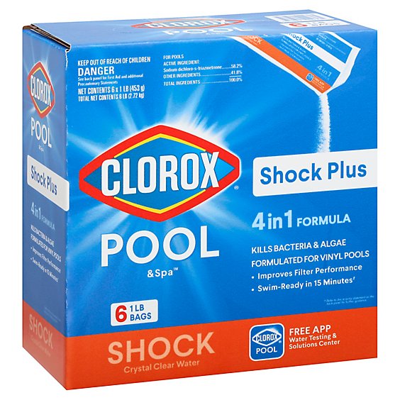 Clorox Pool Spa Shock Plus - 6-1 Lb
