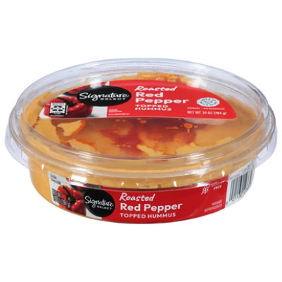 Signature Select/Cafe Hummus Topped Roasted Red Pepper - 10 Oz - Image 3