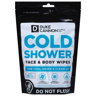 Duke Cannon Supply Co. Cold Shower Face and Body Wipes Single Pack - 15 Count - Image 2