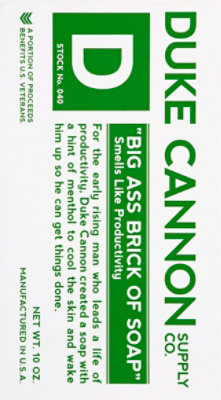 Duke Cannon Big Ass Brick Of Soap Productivity - Each - Image 3