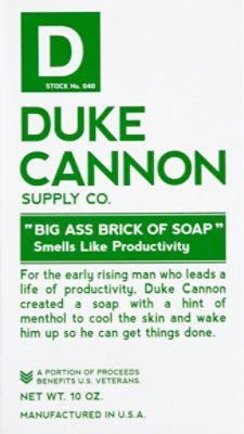 Duke Cannon Big Ass Brick Of Soap Productivity - Each - Image 2