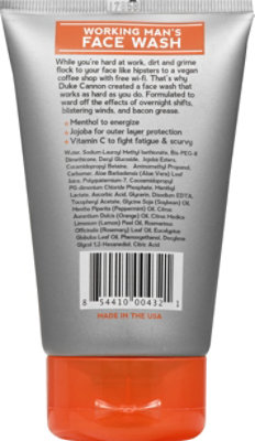 Duke Cannon Working Mans Face Wash - Each - Image 5