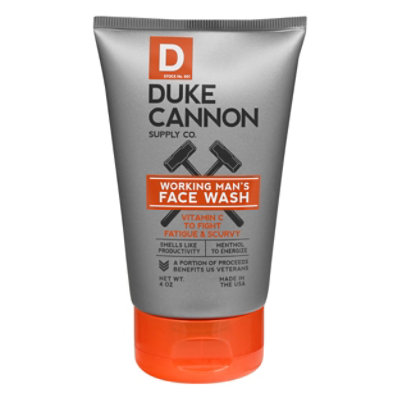 Duke Cannon Working Mans Face Wash - Each - Image 1