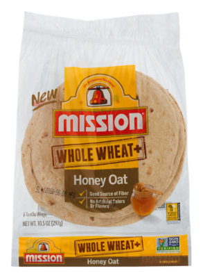 Mission Foods Whole Wheat Honey Oat - 6 Count - Image 2