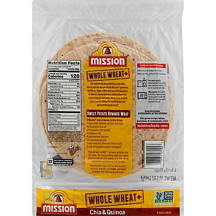 Mission Whole Wheat Chia Quinoa Tortilla - 6 Count - Image 5