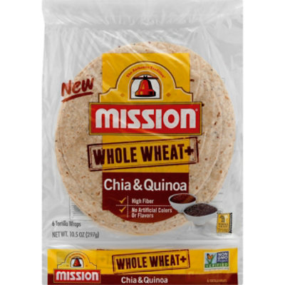 Mission Whole Wheat Chia Quinoa Tortilla - 6 Count